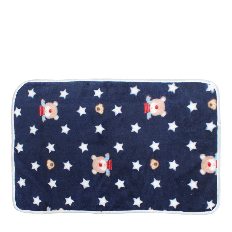 Four Seasons Blanket - Kennel Pad Warm Coral Fleece