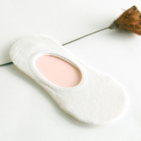 Women's Solid Color Socks - Low Cut Shallow Mouth Leisure Boat Socks