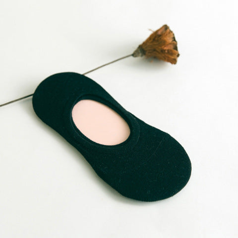 Women's Solid Color Socks - Low Cut Shallow Mouth Leisure Boat Socks