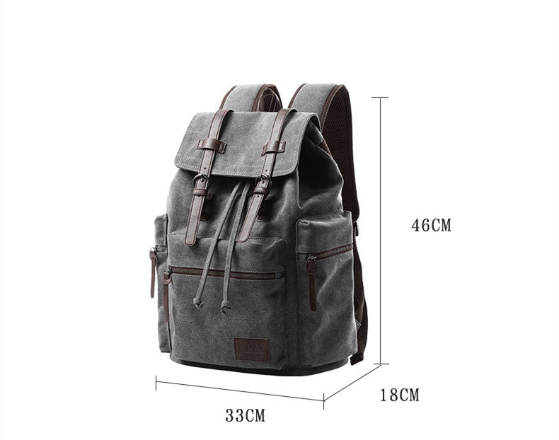 Canvas Backpack Men's Fashion Travel Bag