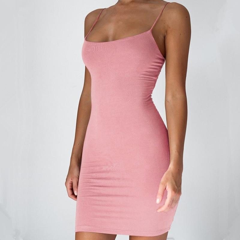 Sexy Hanging Neck Tight-fitting Dress