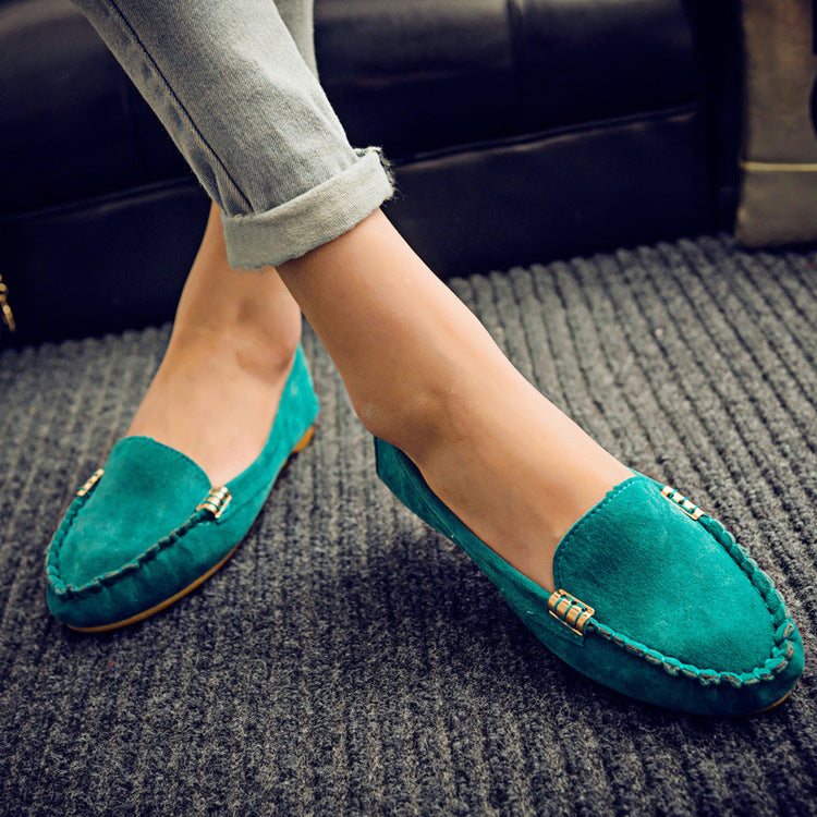 Flat Heel Pumps - Single Shoes, Flat Women's Student Peas Shoes