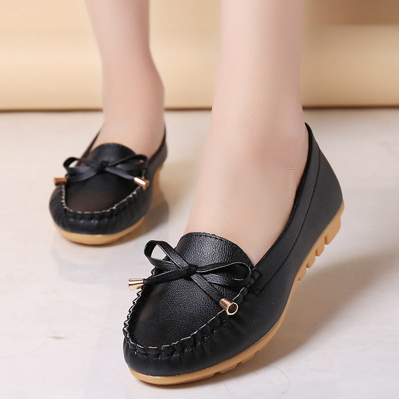Flat Heel Pumps - Single Shoes, Flat Women's Student Peas Shoes