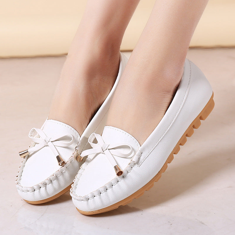 Flat Heel Pumps - Single Shoes, Flat Women's Student Peas Shoes