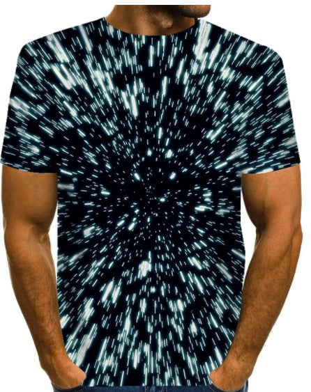 Men's Breathable Lightning 3D T-shirt