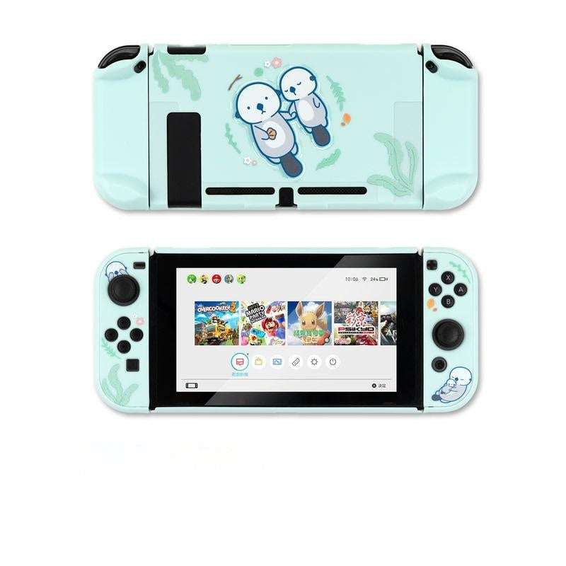Sea Otter Switch Protective Shell - PC Hard Cover Back Grip Housing NS Lite Controller Case Box For Nintendo Switch Accessories