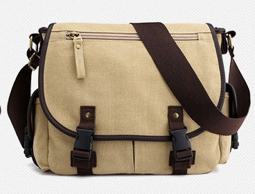 Men's Canvas Shoulder Bags - Casual Men's Bags Messenger Bags Multifunctional Bags