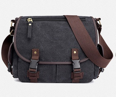 Men's Canvas Shoulder Bags - Casual Men's Bags Messenger Bags Multifunctional Bags
