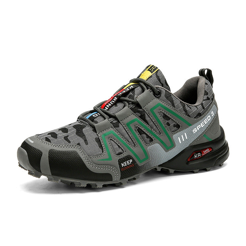Men Hiking Shoes - Climbing Male Sports Shoes Work Safety Toe Tactical Non-Slip Durable Trekking Sneakers Mens Footwear