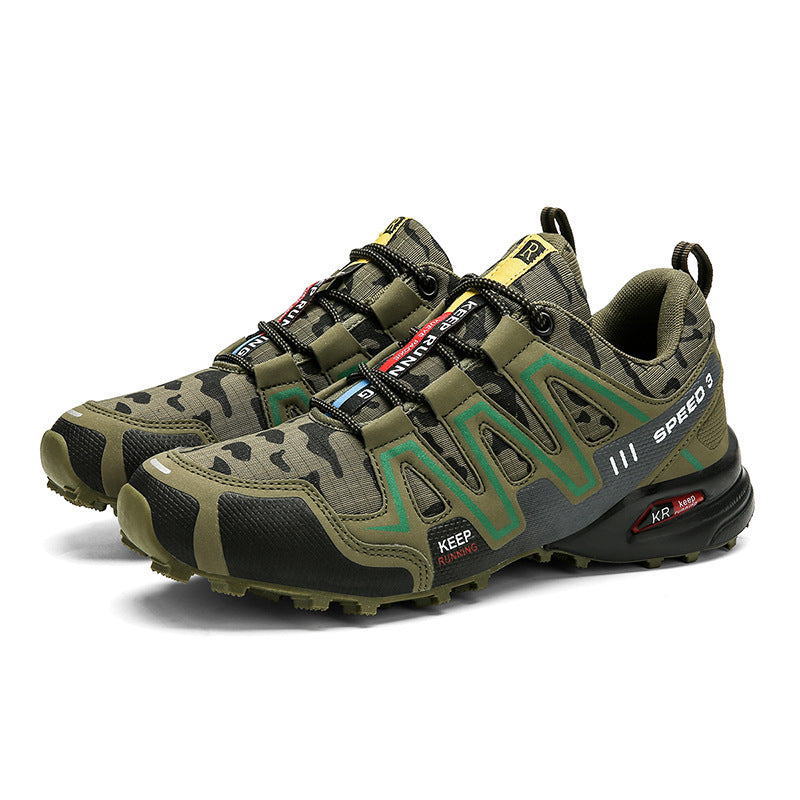 Men Hiking Shoes - Climbing Male Sports Shoes Work Safety Toe Tactical Non-Slip Durable Trekking Sneakers Mens Footwear