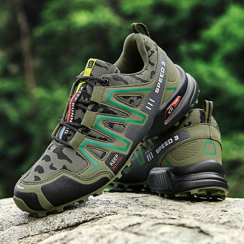 Men Hiking Shoes - Climbing Male Sports Shoes Work Safety Toe Tactical Non-Slip Durable Trekking Sneakers Mens Footwear