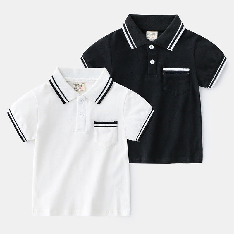 Classic Boys' Summer Polo T-Shirt – Cool, Comfy & Stylish! ☀️ Boys' T-Shirt Summer Polo Shirt - JumoShop