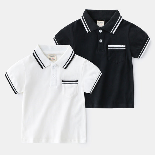 Classic Boys' Summer Polo T-Shirt – Cool, Comfy & Stylish! ☀️ Boys' T-Shirt Summer Polo Shirt - JumoShop