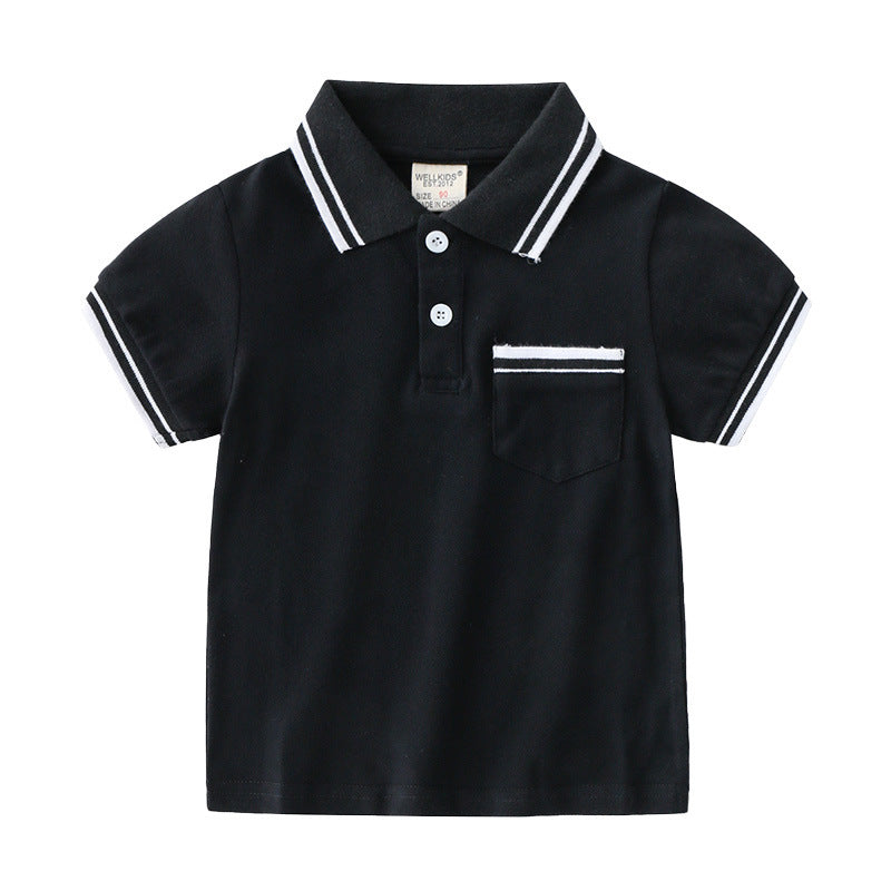 Classic Boys' Summer Polo T-Shirt – Cool, Comfy & Stylish! ☀️ Boys' T-Shirt Summer Polo Shirt - JumoShop