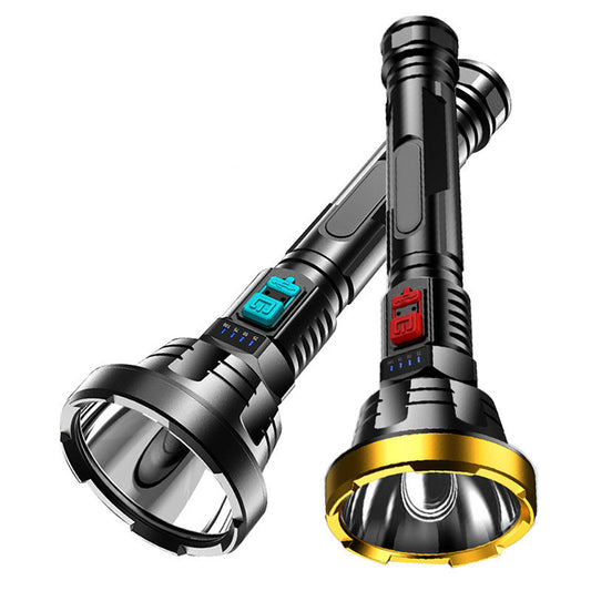 90000LM LED Flashlight - Tactical Light Torch USB Rechargeable Super Bright Light