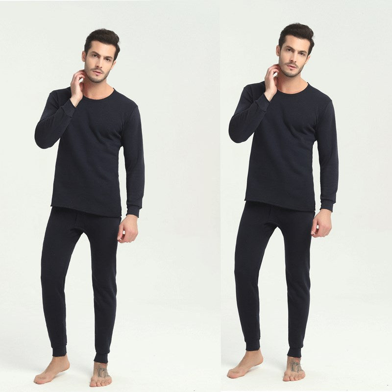 Thermal Underwear Suit - Men's Round Neck Polyester Thin Autumn Clothes Winter
