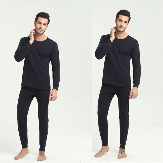 Thermal Underwear Suit - Men's Round Neck Polyester Thin Autumn Clothes Winter