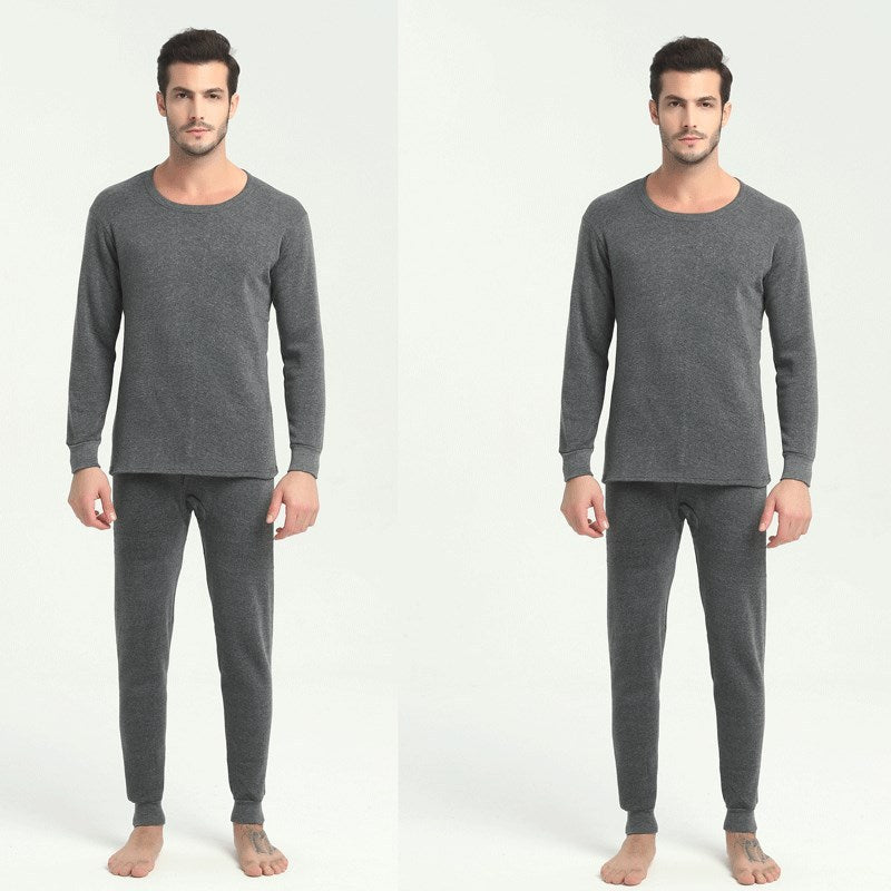Thermal Underwear Suit - Men's Round Neck Polyester Thin Autumn Clothes Winter