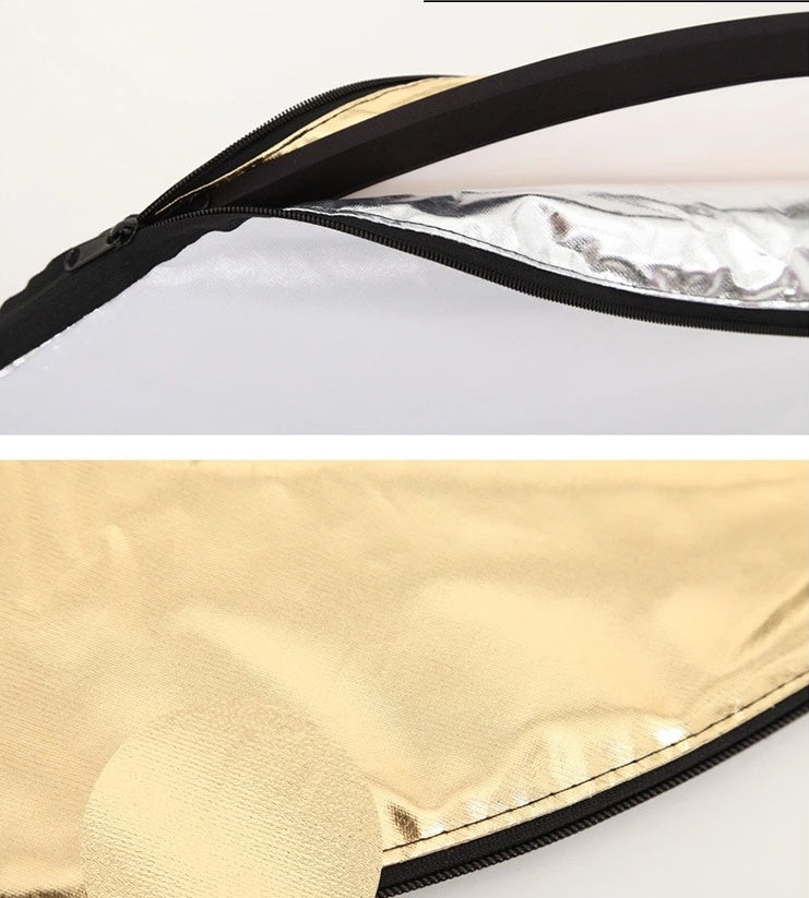 One Folding Reflector Photographic Equipment - Gold and silver white black soft light 5 colour portable baffle studio fill light soft light