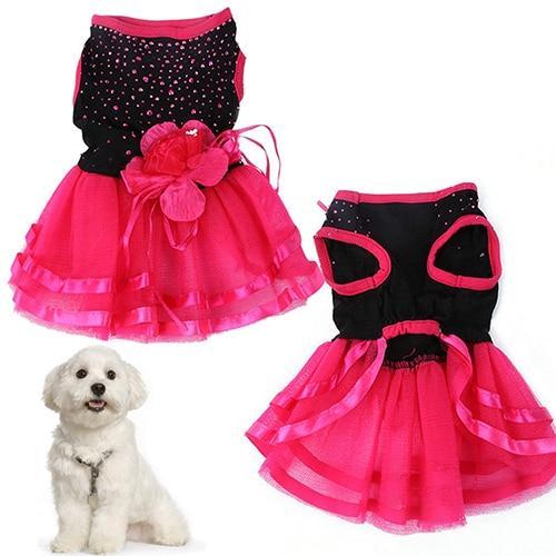 Pet Princess Wedding Dress – Elegant Cotton Dog Dress for Special Occasions