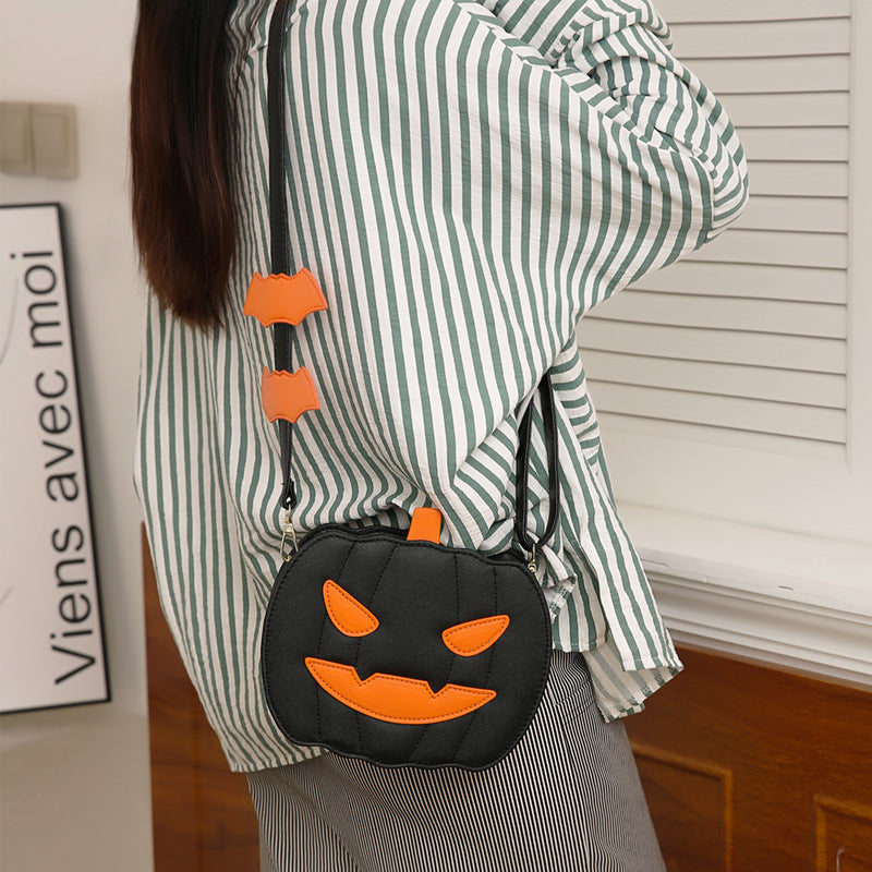 Halloween Bags - Funny Pumpkin Cartoon Shoulder Crossbody Bag