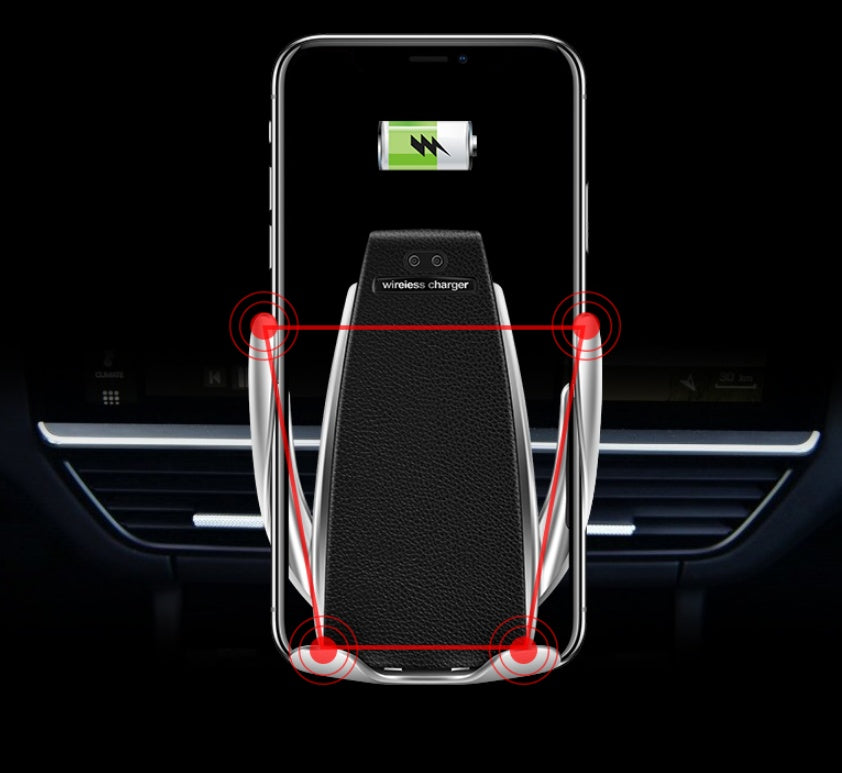 Car Wireless Charger - 10W Induction Car Fast Wireless Charging With Car Phone Holder S5