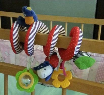 Adorable Rabbit & Bear Baby Rattle Toys - Soft Plush Crib & Stroller Hangings