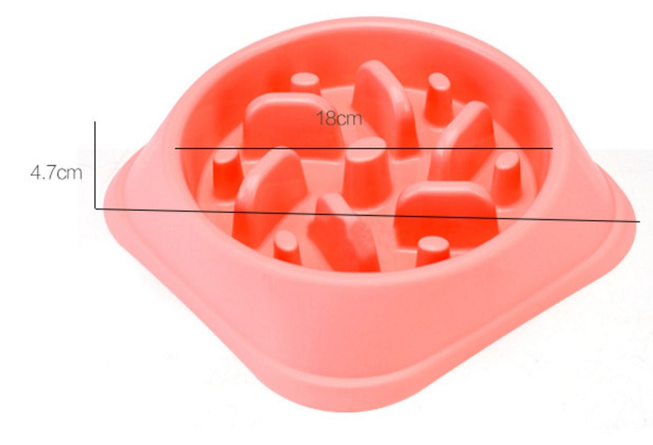 Anti-choke Plastic Dog Bowl - Healthy Feeder