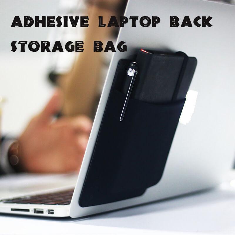 Adhesive Laptop Back Storage - Laptop Bag Organizer