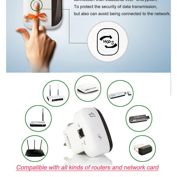 Wireless Wi-Fi Range Extender - WiFi Repeater - JumoShop