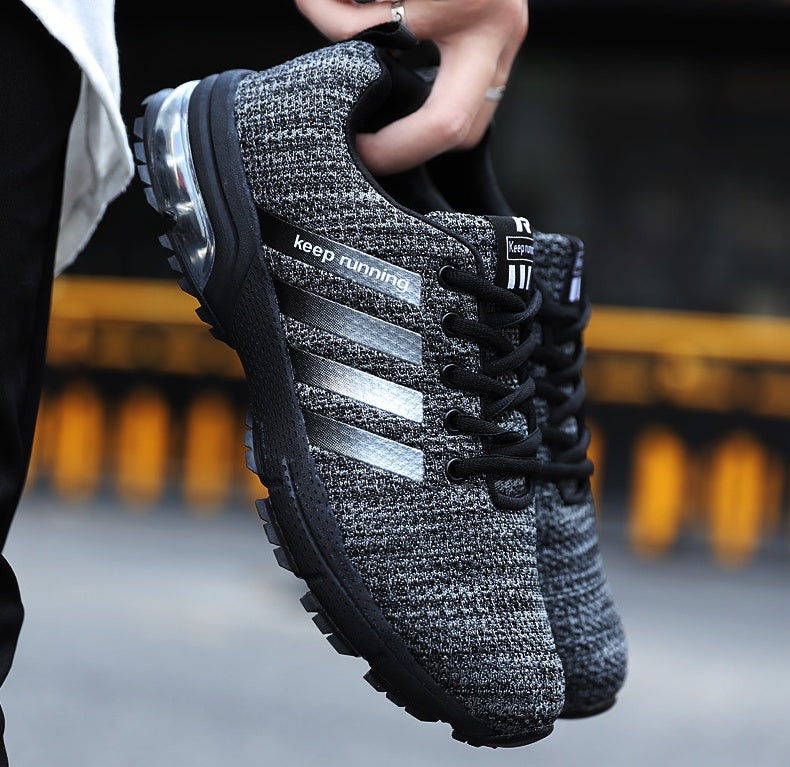 Best Selling Couple Sports Shoes - Breathable Mesh Outdoor Men and Women Running Shoes