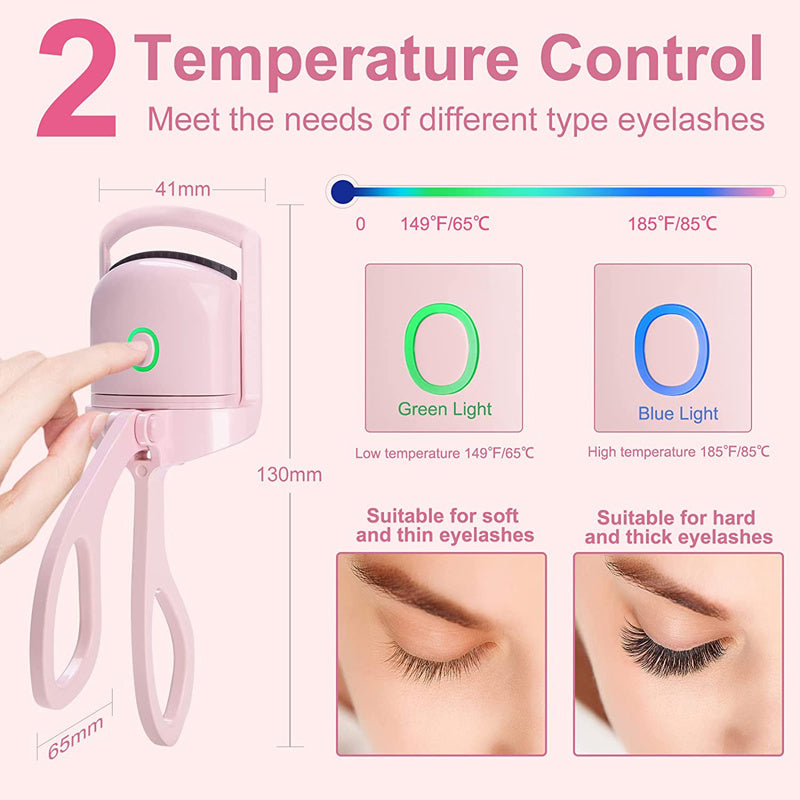 Eyelash Curler - Portable Electric Heated Comb Eye Lash Eyelash Curler Makeup Tools Heated Eyelash Curlers,Rechargeable Electric Eyelash Curler,Handheld Eyelash Heat