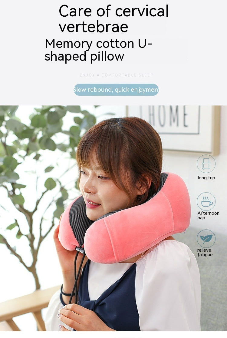 U-shape Pillow Travel Pillow - Neck Pillow Siesta Neck Pillow Neck Pillow Magnetic Cloth U-shaped Pillow
