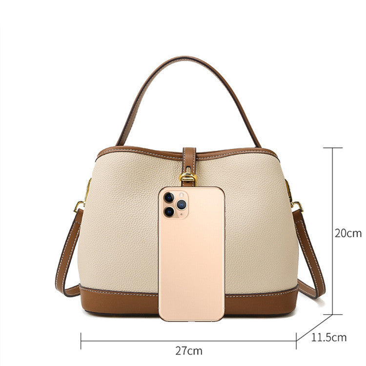 Large Capacity Contrast Color Single Shoulder Messenger Bag