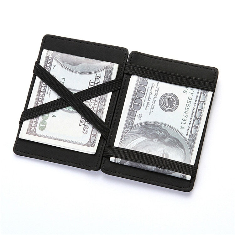 Creative Magic Wallet Flip Card Holder - Men's Lady's Wallet Zipper Coin Purse Short