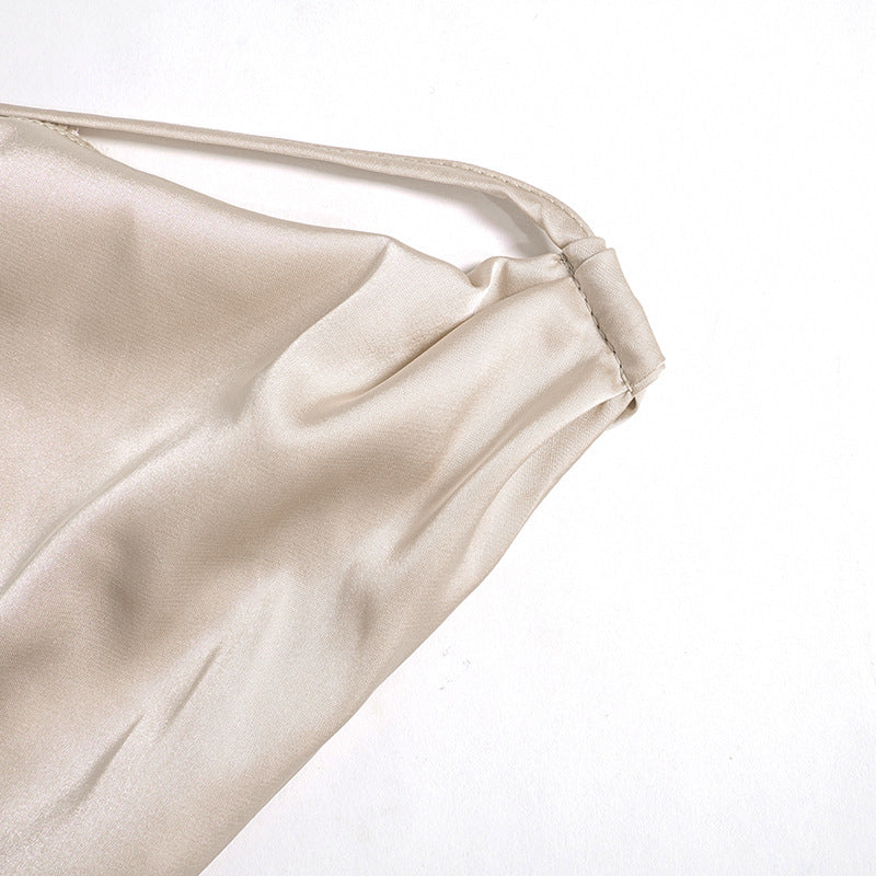 One-shoulder Sleeveless Mini Dress - Sexy Slim Backless Skirt Party