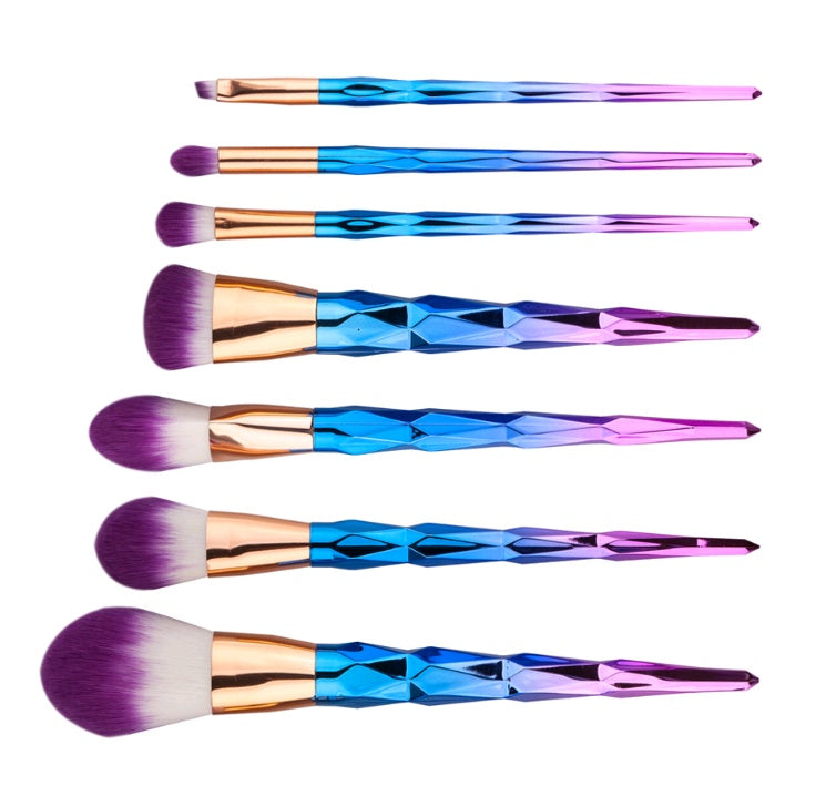 7 Makeup Brushes - Makeup Tools, Diamond Makeup Brush Foundation Brush