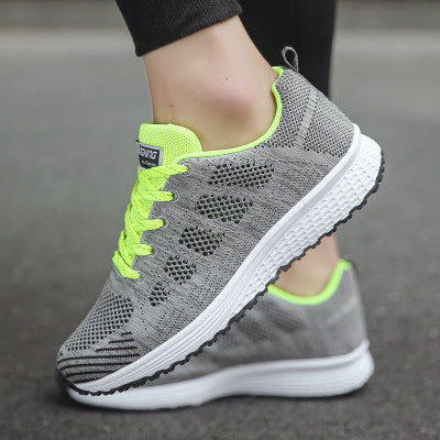 Women's Casual Shoes - Fashion Breathable Walking Mesh Flat Shoes Women