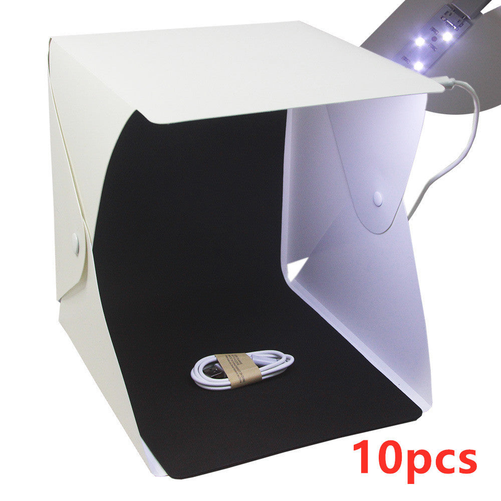 20cm Folding Professional Photo Studio - Simple LED Small Light Box