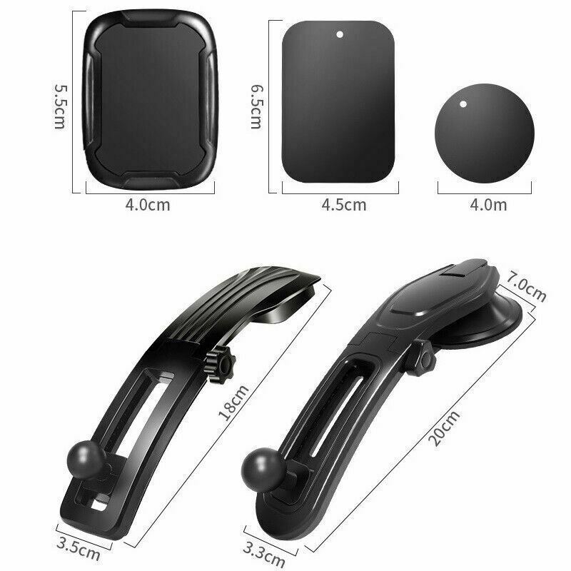 360 Rotatable Phone Mount Holder - Car Dashboard Gravity Adjustable