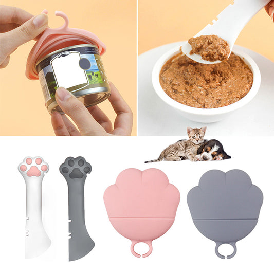 Multifunction Pet Canned Spoon Jar Opener - Puppy & Cat Feeding Spoon, Cat Dog Accessories Feeder Shovel