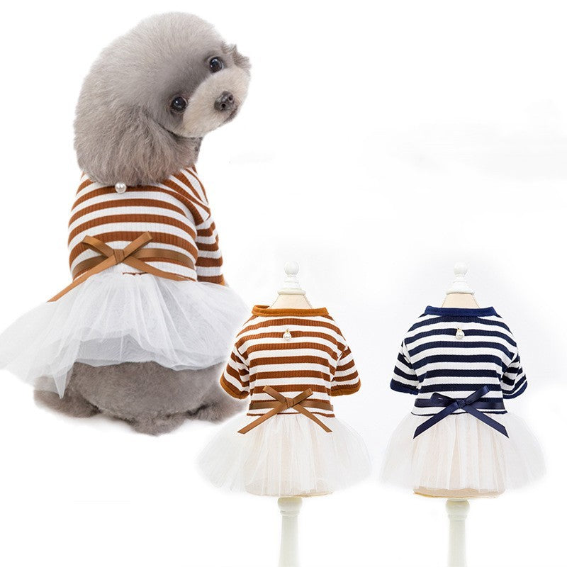 Bears Teddy Small Dog Pet Dress – Adorable & Cozy Fashion for Your Little Princess