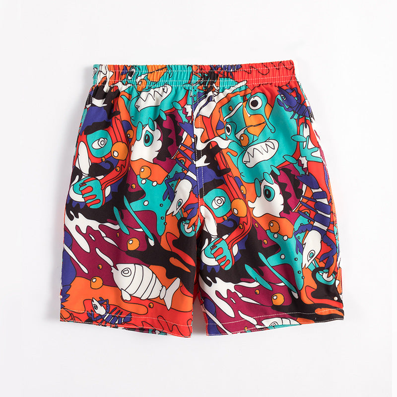 Children's Beach Shorts -  boxer swimming trunks