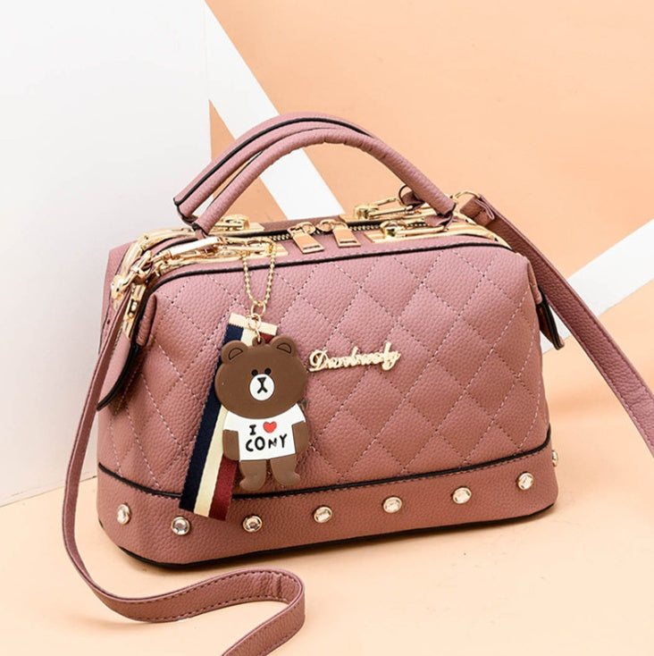 Single Shoulder Diagonal Small Bag - Korean fashion handbag small square bag