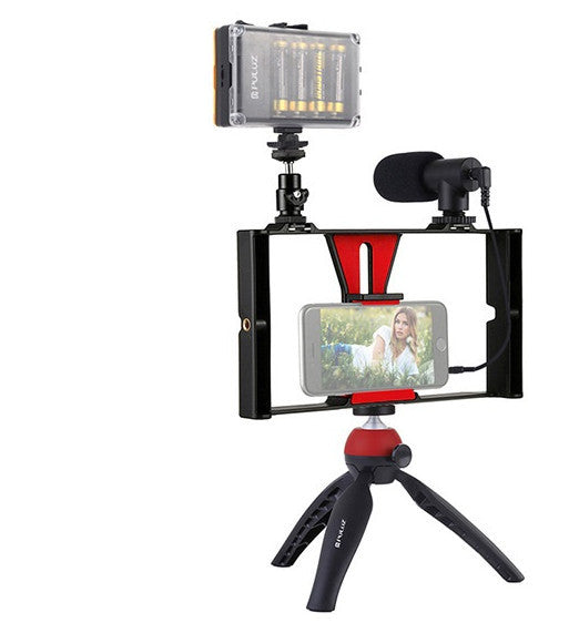 Mobile Photography Set - Mobile Live Rabbit Cage Set Microphone Tripod with Supplementary Light - JumoShop