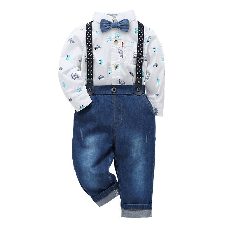 Cute Three-piece Gentleman Suspenders