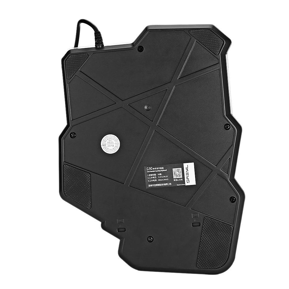 One-Handed Mechanical Gaming Keyboard -  RGB Backlit Portable Mini Gaming Keypad Game Controller