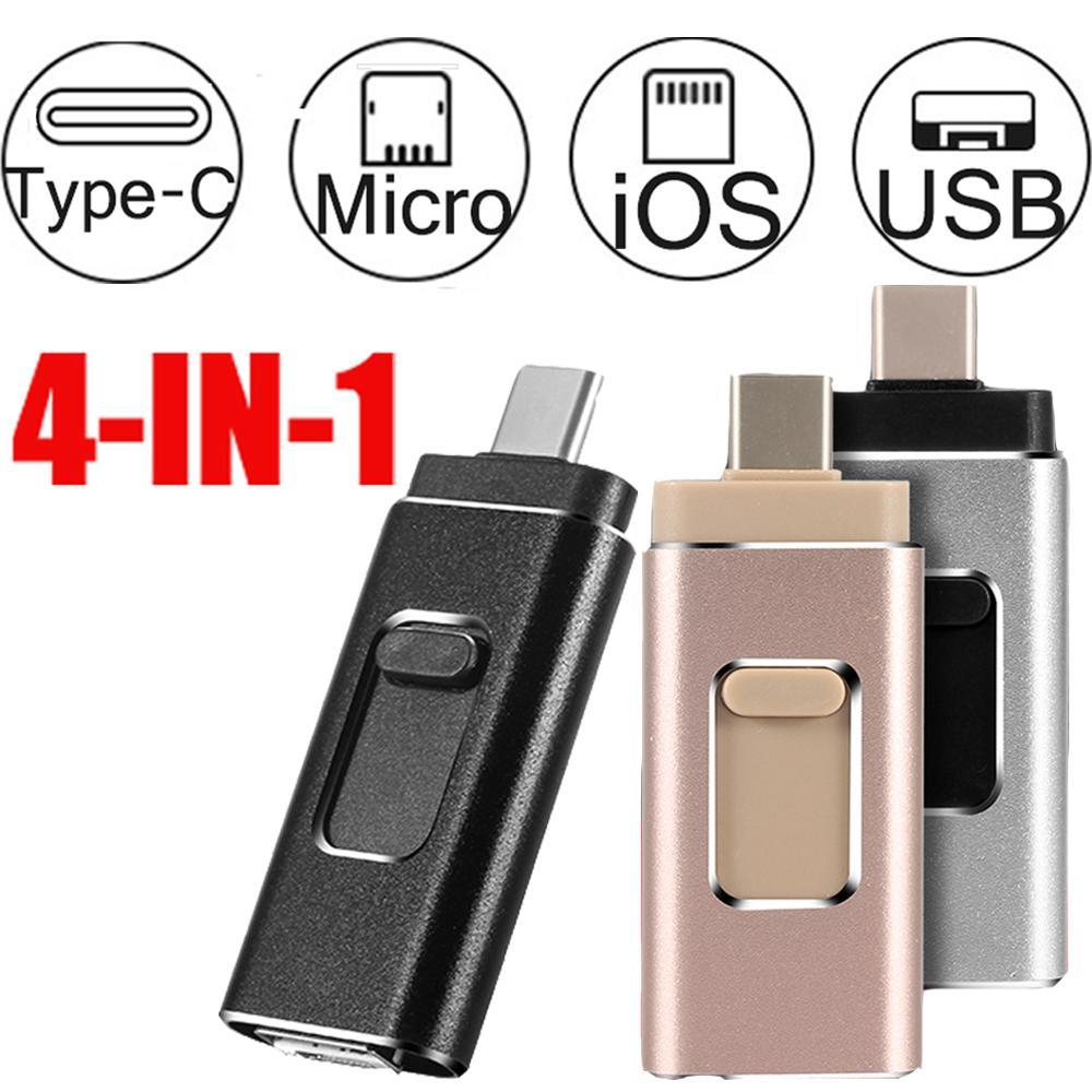 4 In 1 USB Stick -  Compactible with iPhone, Android and Type C - JumoShop