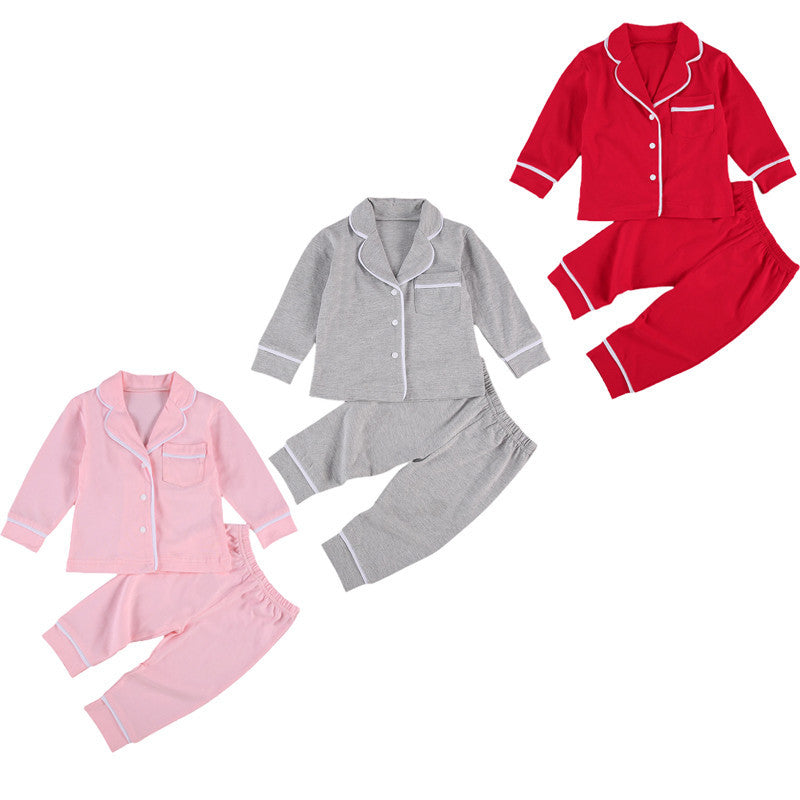 Cotton Two Piece Pajama Sets - Toddlers and Kids PJ