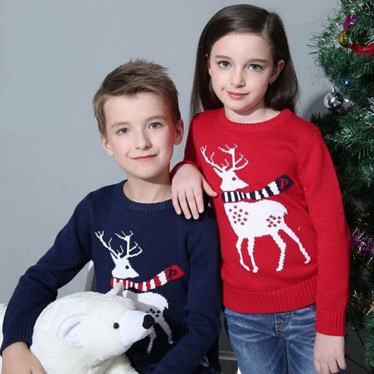 Long Sleeve Boys and Girls' Christmas Holiday T-shirts
